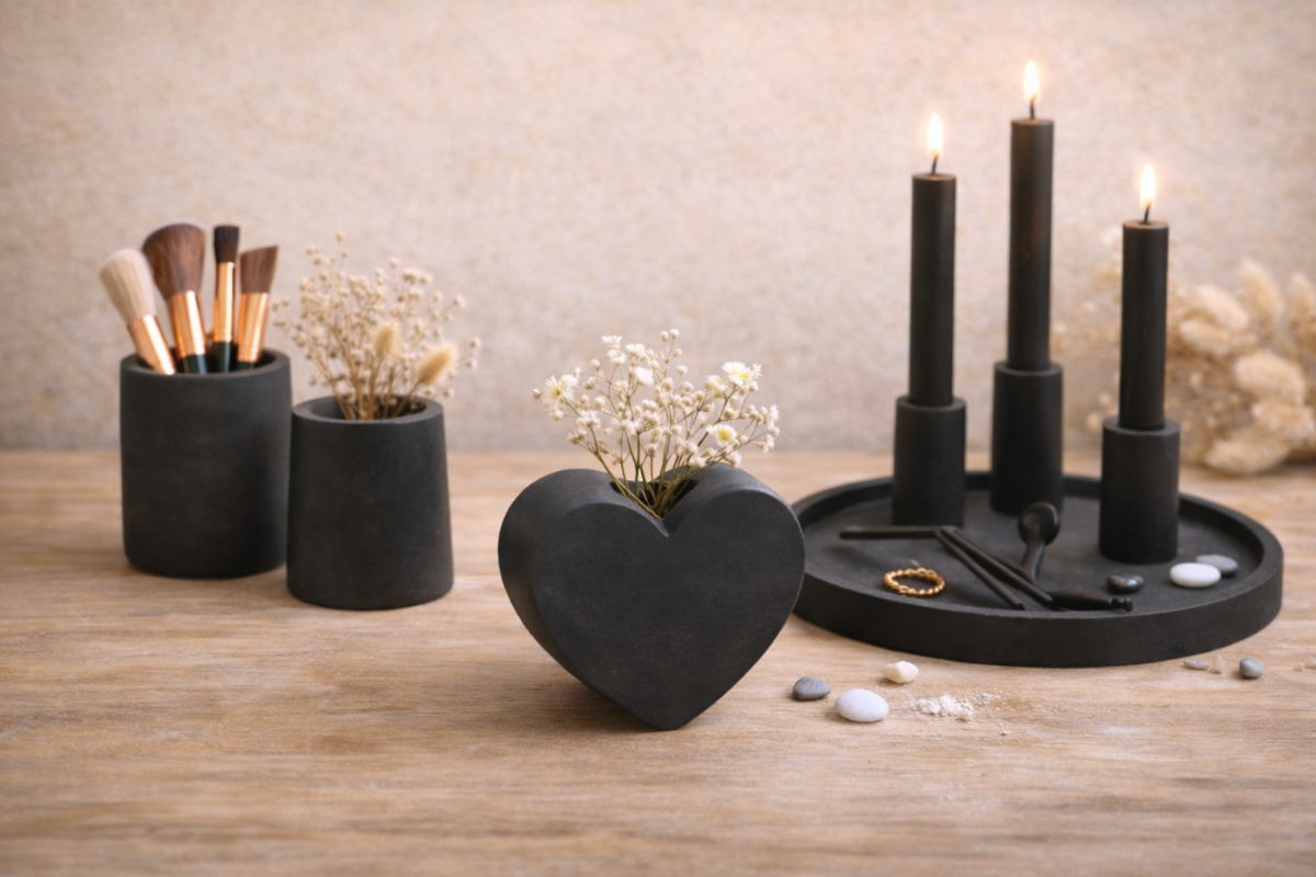 Aqua Resin Black: home decor