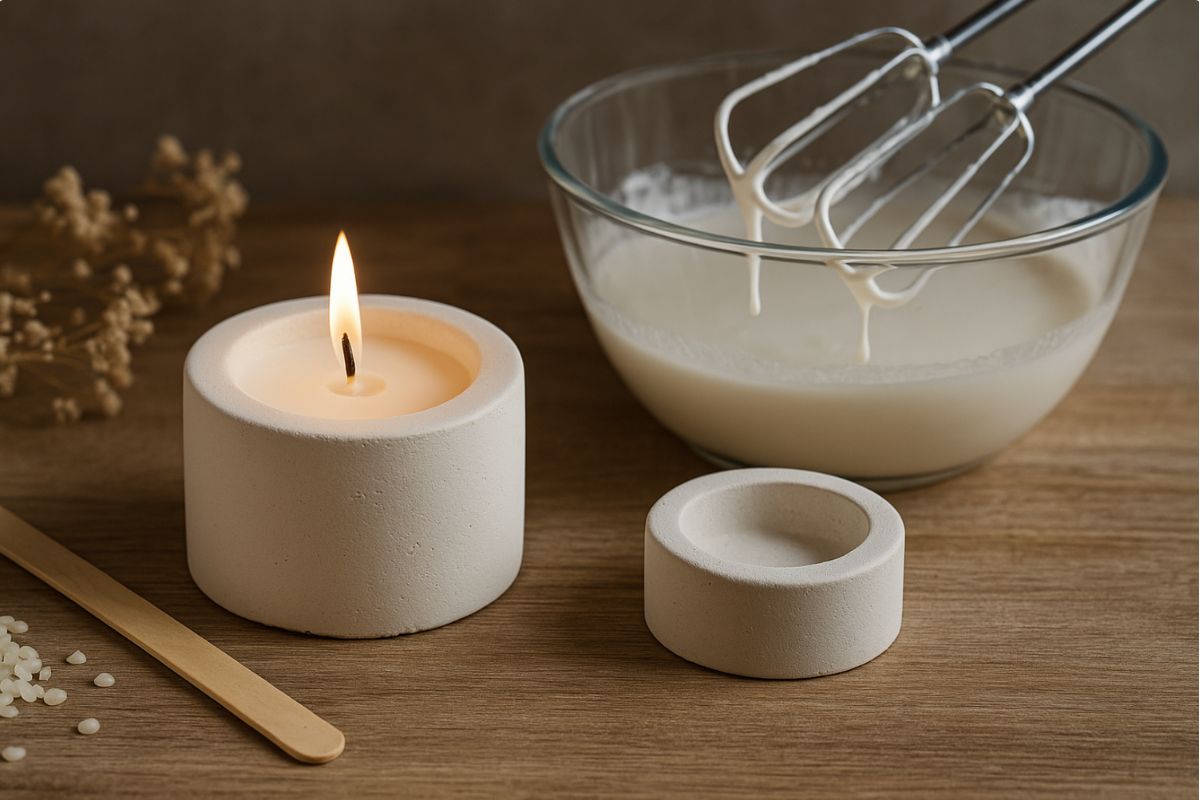 Candele e portacandele fai da te - Aqua Resin