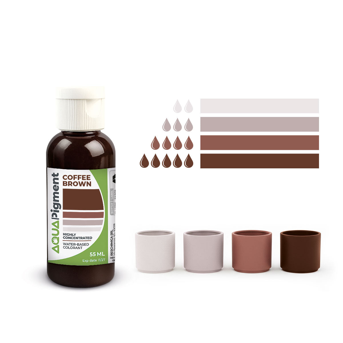 Aqua Pigment – Pigment Liquide Concentré pour Aqua Resin et Plâtre