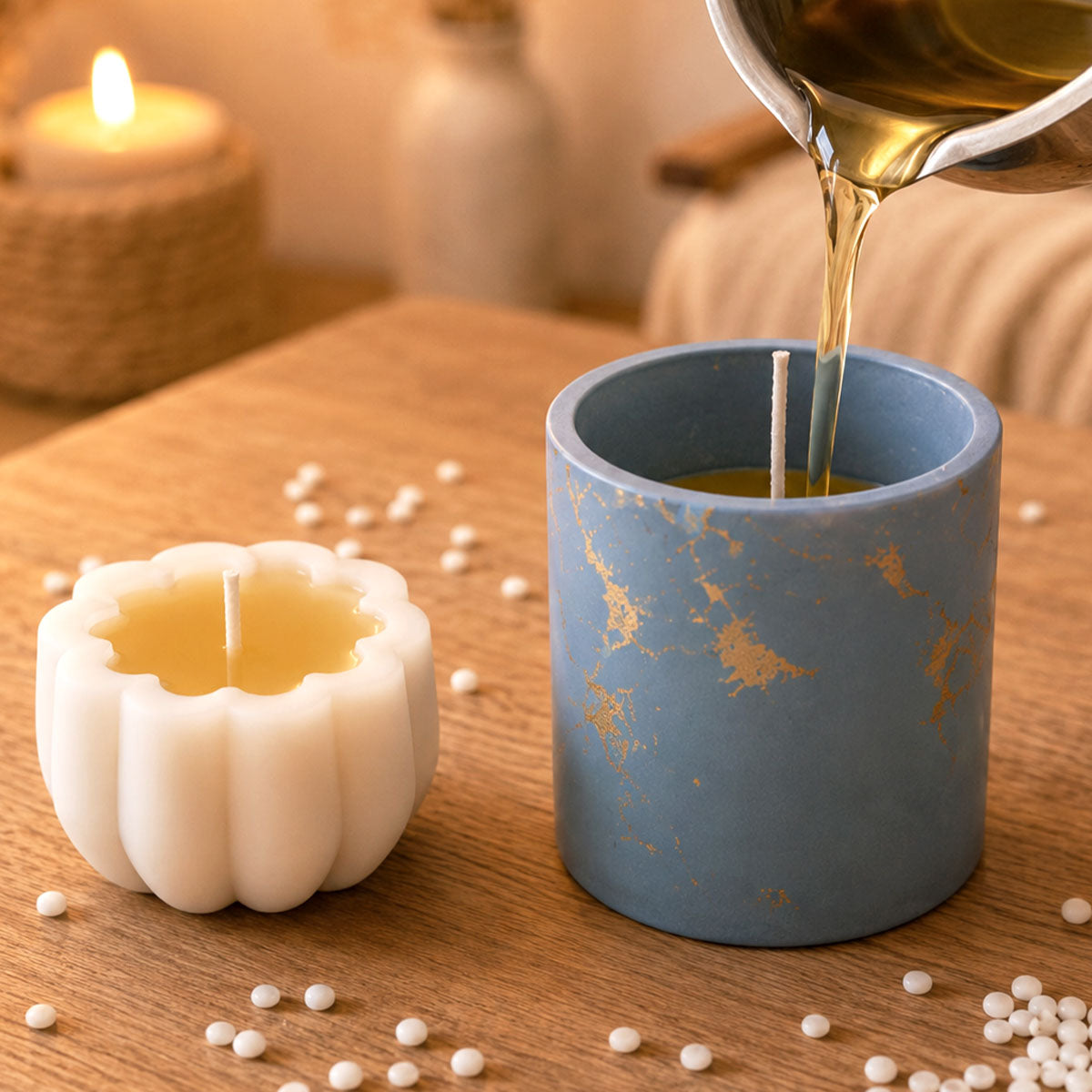 AQUA WAX – Cire DIY pour Bougies Parfumées et Décoratives