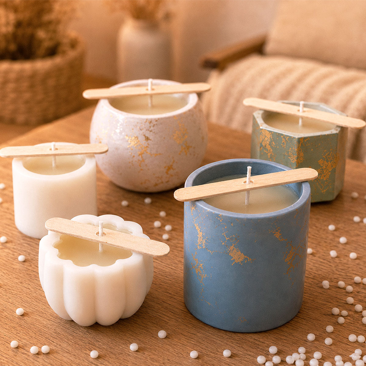 AQUA WAX – Cire DIY pour Bougies Parfumées et Décoratives