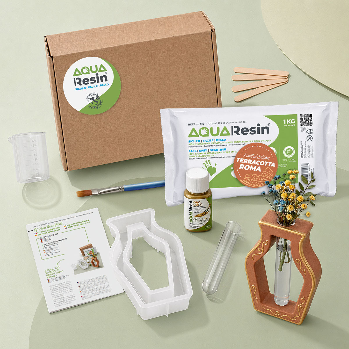 Porte-Fleur Décoratif avec Ampoule – Kit Aqua