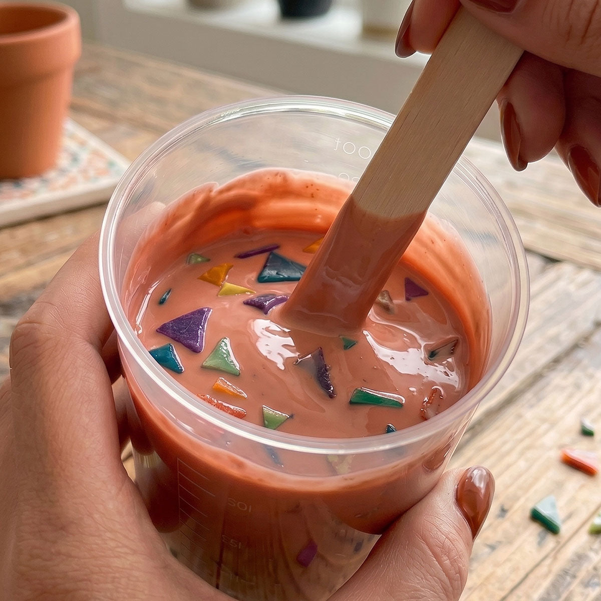 Kit Terrazzo Aqua [Terracotta Roma] : Design Chaleureux et Méditerranéen avec des Pépites Colorées
