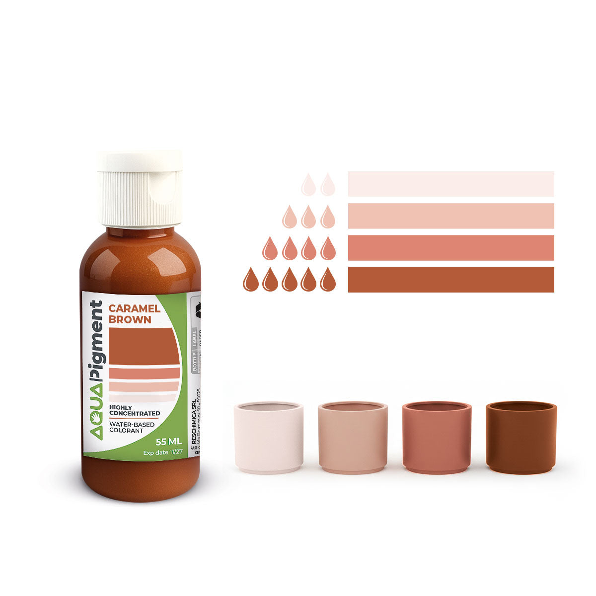 Aqua Pigment – Set Boho Chic de 6 Couleurs pour Aqua Resin et Plâtre