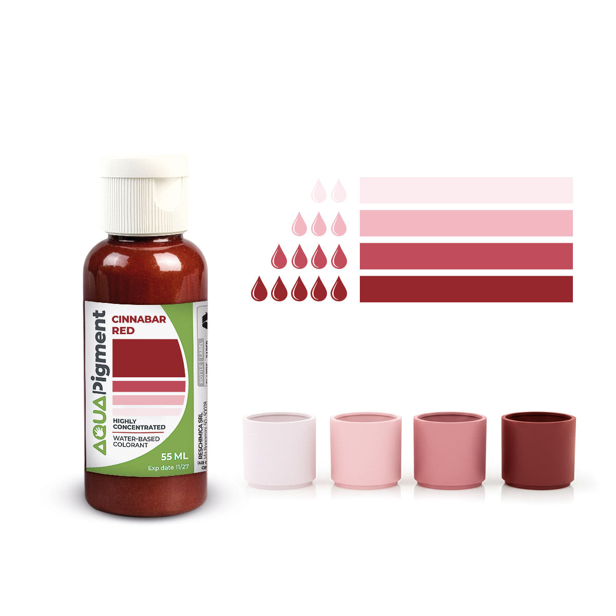 Aqua Pigment – Set Boho Chic de 6 Couleurs pour Aqua Resin et Plâtre
