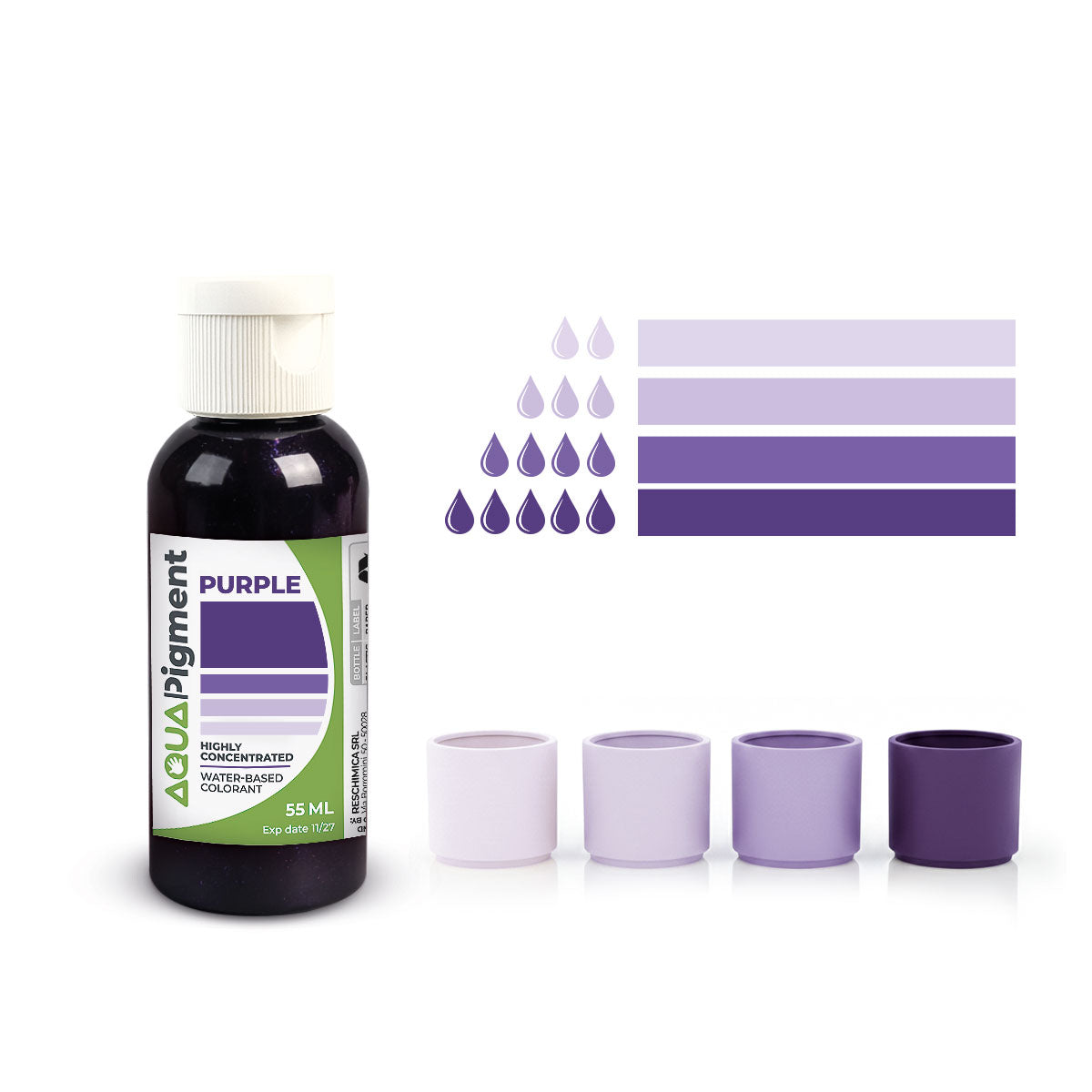 Aqua Pigment – Set Boho Chic de 6 Couleurs pour Aqua Resin et Plâtre