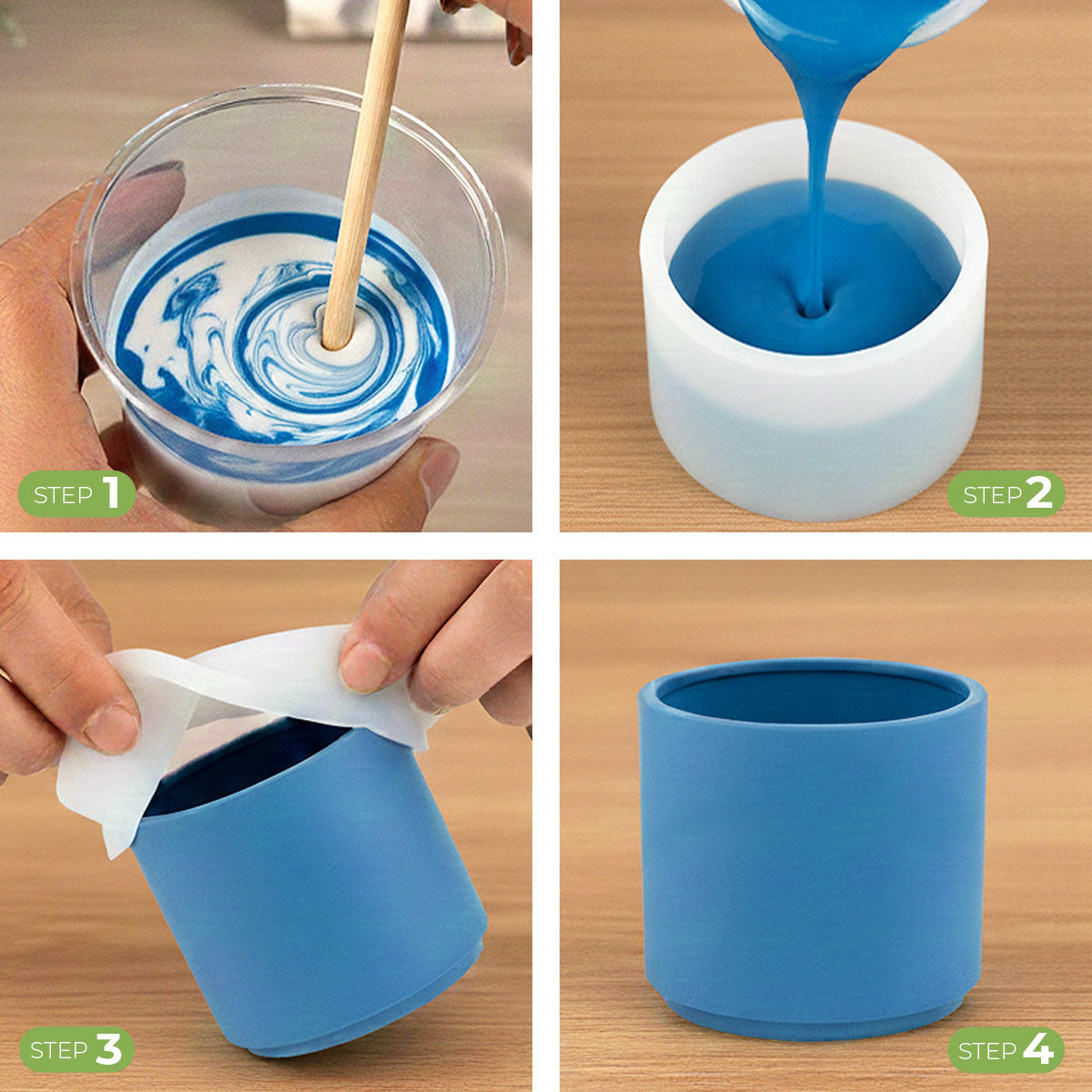Aqua Pigment – Set Complet de 16 Couleurs pour Aqua Resin et Plâtre