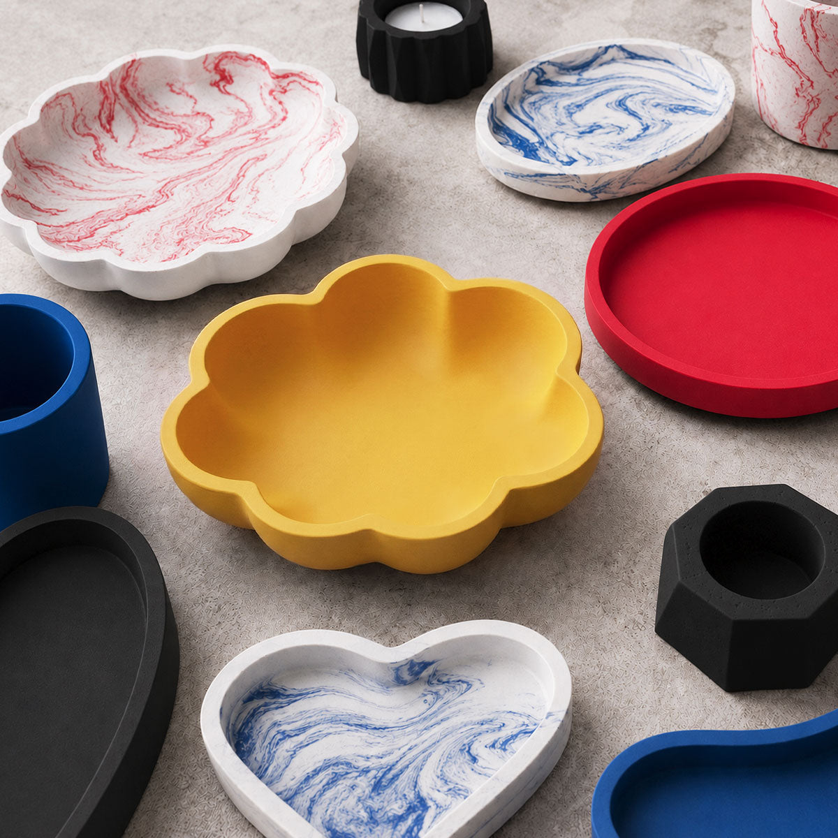 Aqua Pigment – Set de 4 Couleurs Primaires pour Aqua Resin et Plâtre