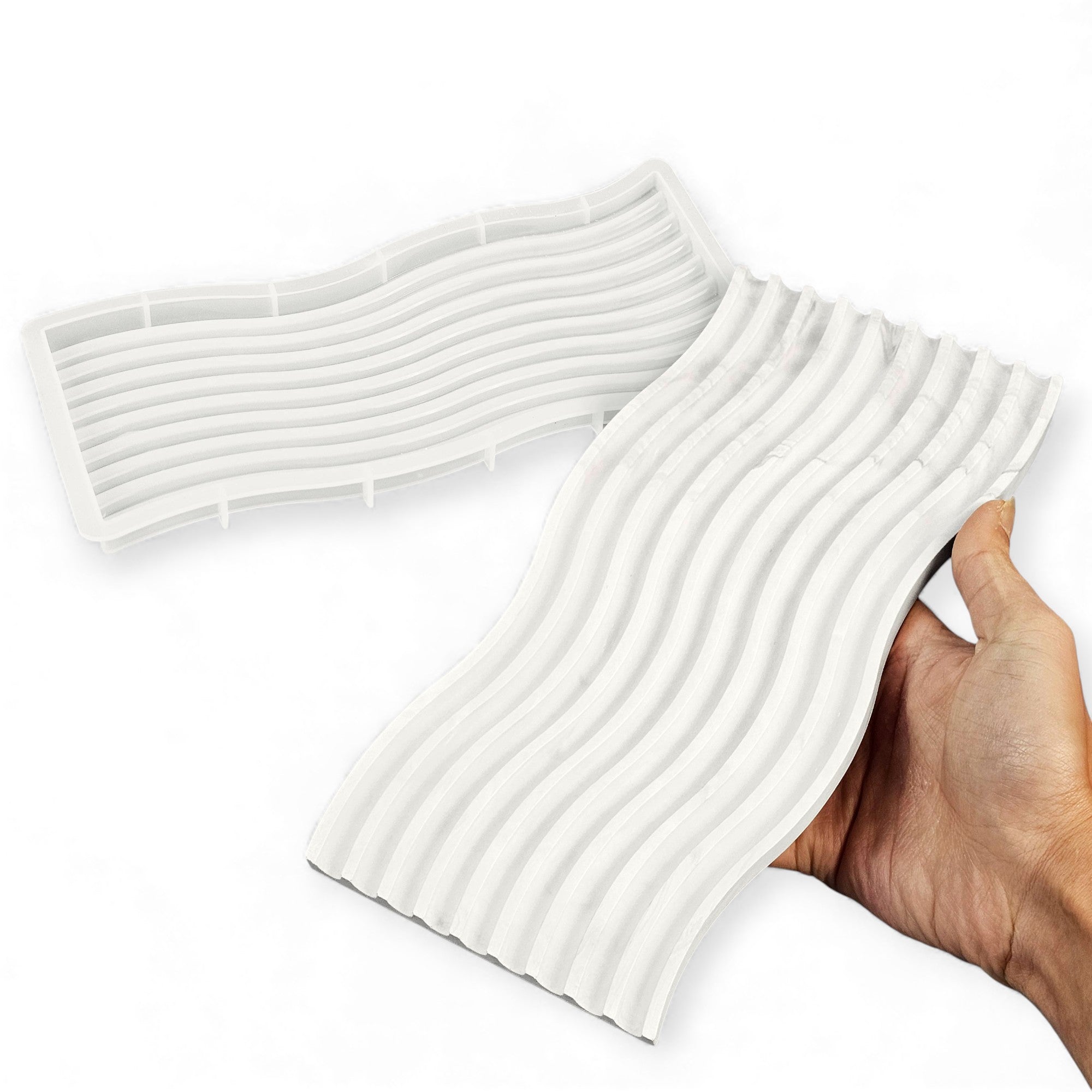 Moule ondulé – Grand plateau à bord ondulé