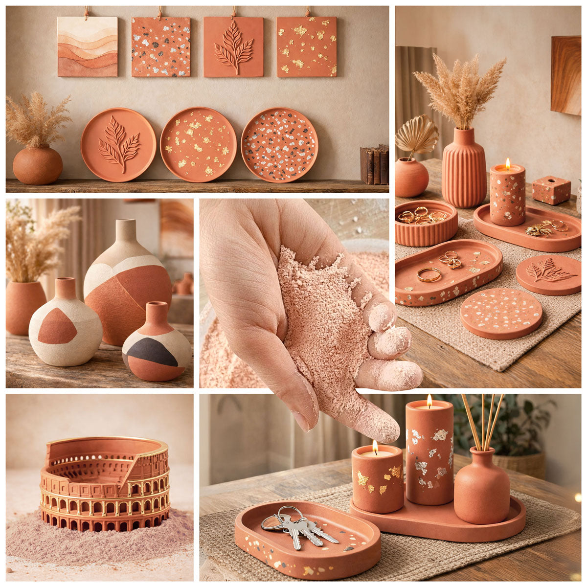 AQUA RESIN TERRACOTTA ROMA – Plâtre premium couleur terracotta, naturel et sûr, pour moulage