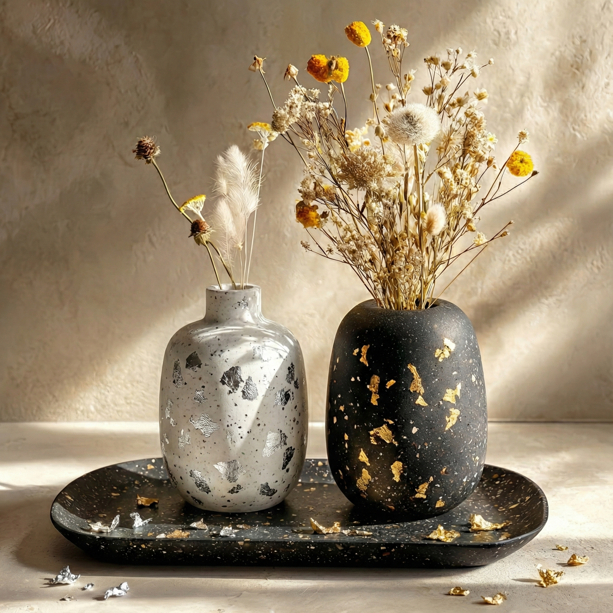 Feuilles d’Or et d’Argent – Décorations pour plâtre Aqua Resin